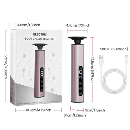 Aluminum Alloy Electric Foot Grinder 9 Speeds Callus