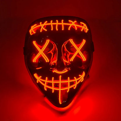 Halloween Party Supplies Luminous LED Purge Mask