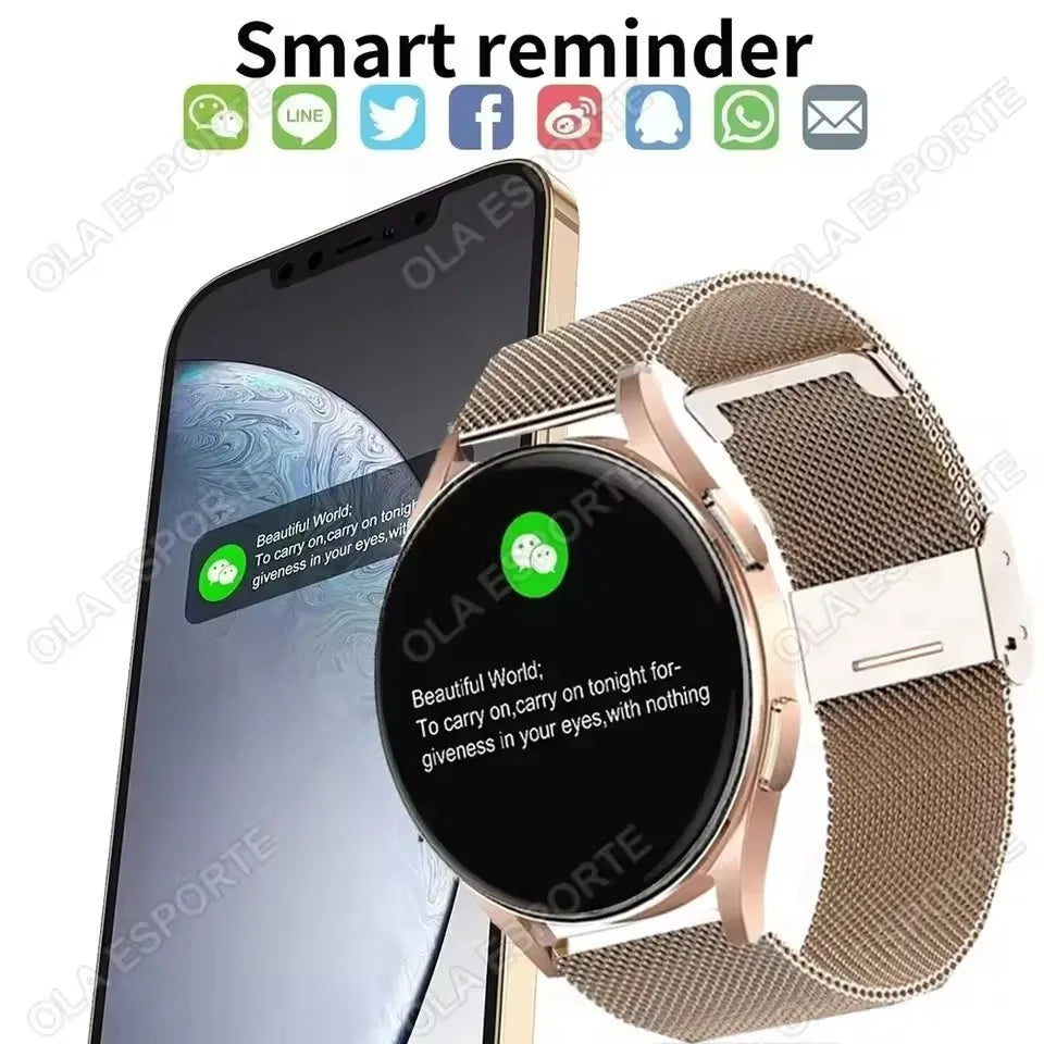 Women Bluetooth Call Smart Watch HeartRate Blood Pressure