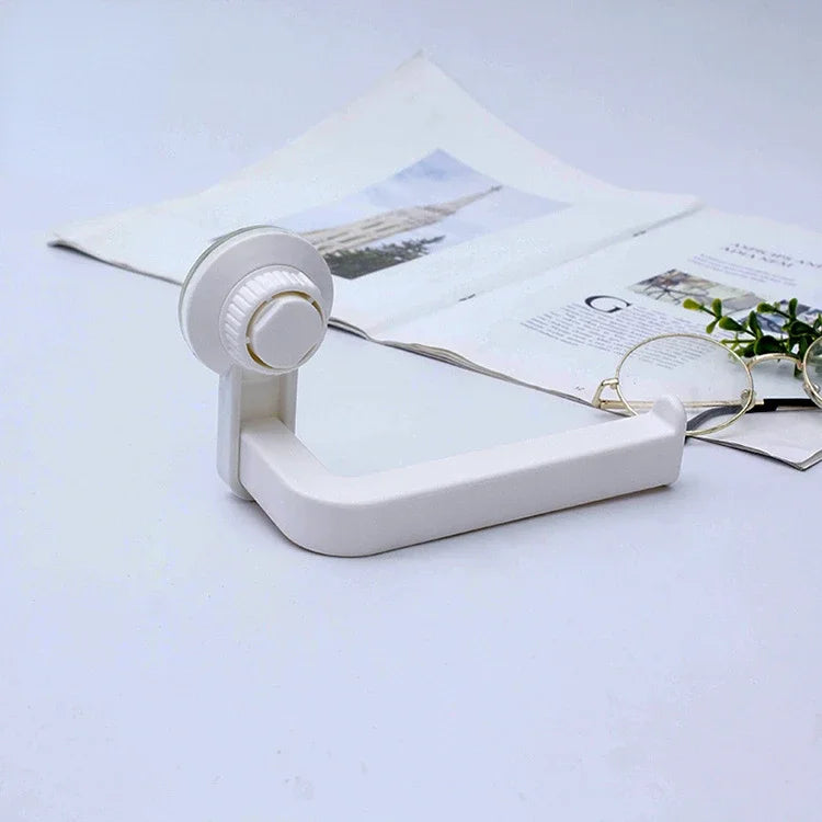 Suction Cup Toilet Paper Holder Wall Mount No Punching