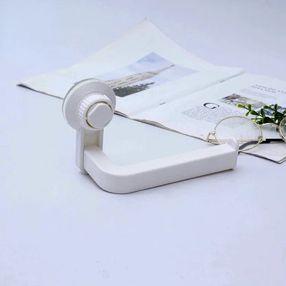 Suction Cup Toilet Paper Holder Wall Mount No Punching