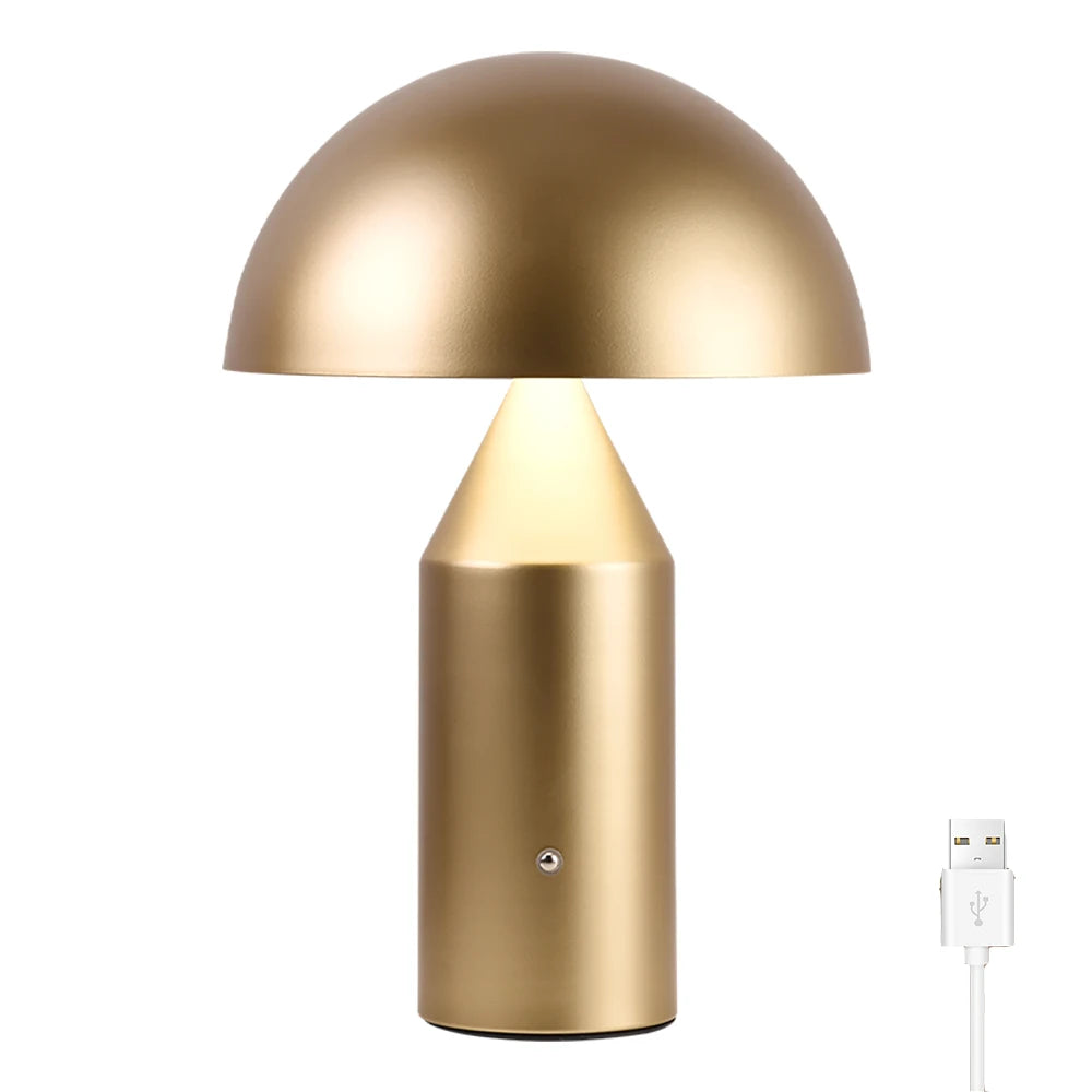 Metal Mushroom Table Lamp Modern Decoration Desk Lamp