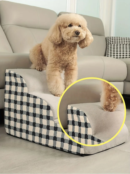 Pet 2/3 Steps High Density Foam Dog Secure Stairs Ramps