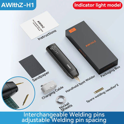 AWithZ 90 Gears Adjustable Spot Welder Portable Handheld