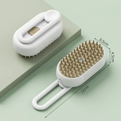 Steam Pet Brush 3-in-1 Massage Dog Steamy Brush