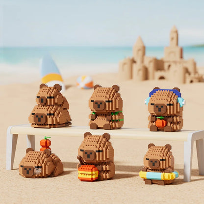 Cute doll Kapi Capybara Bala creative building blocks