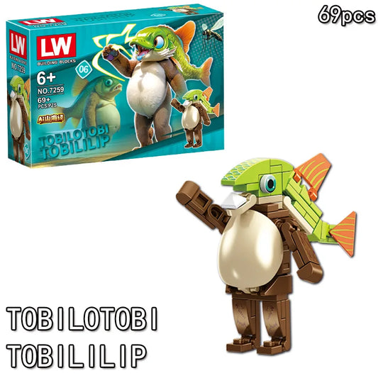 Italian Brainrot Animals Tung Tung Tung Sahur Building Blocks
