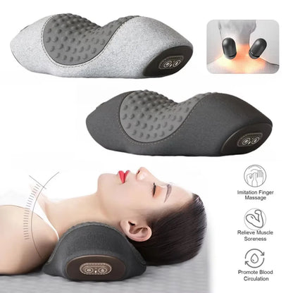 Neck Massage Pillow Heating Vibration Neck Massage