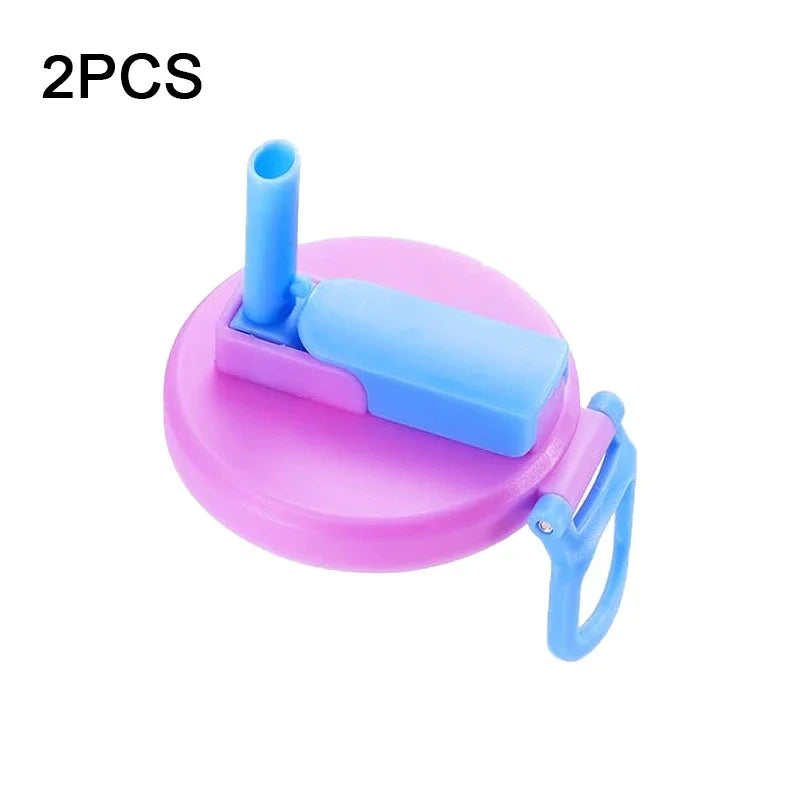 Portable Soda Can Lid Silicone Straw Soda Can Lid Reusable