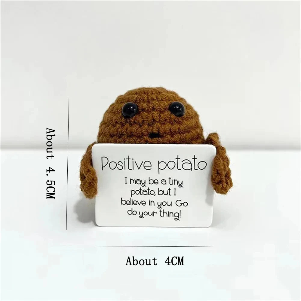 Positive Energy Potato Doll Home Decoration Mini Plush Knitting Wool