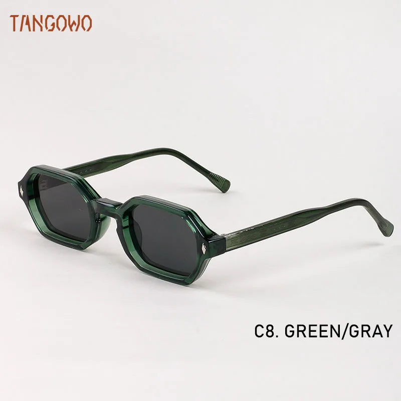 TANGOWO New Fashion Polygon Punk Sunglasses Luxury Brand