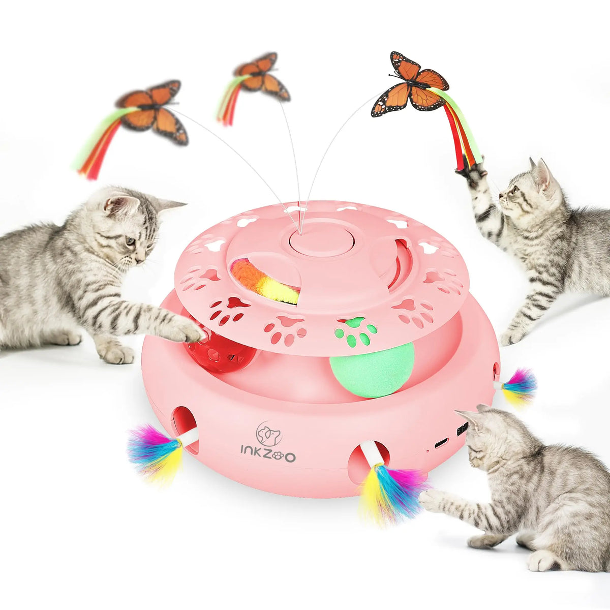 INKZOO Cat Toys, Interactive Cat Toys for Indoor Cats,
