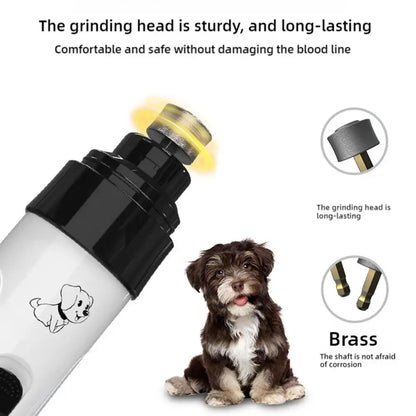 Electric Pet Nail Clippers USB Rechargeable Nail Grinder