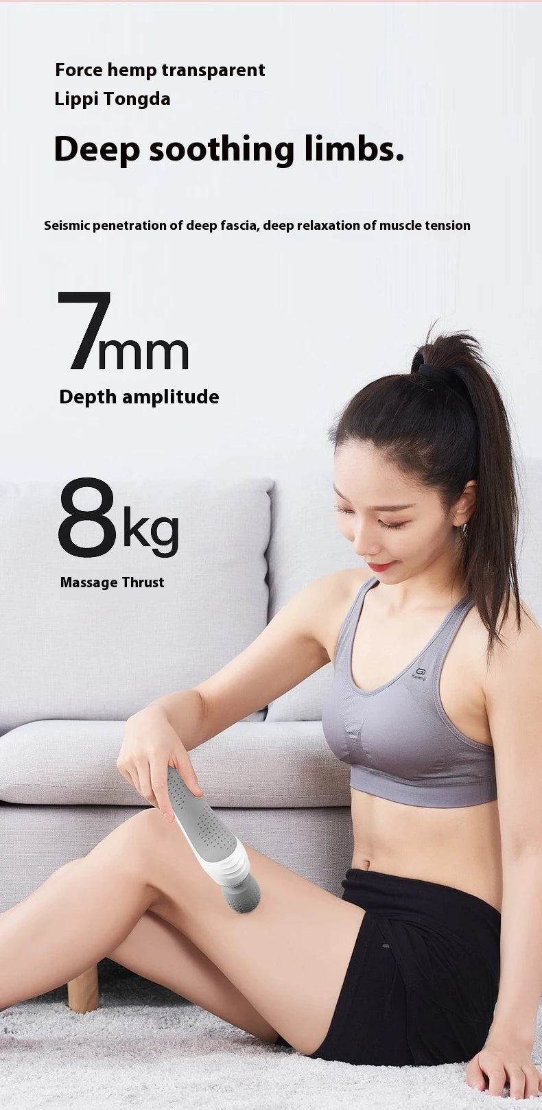 Deep Tissue Massage Gun USB Rechargeable Portable