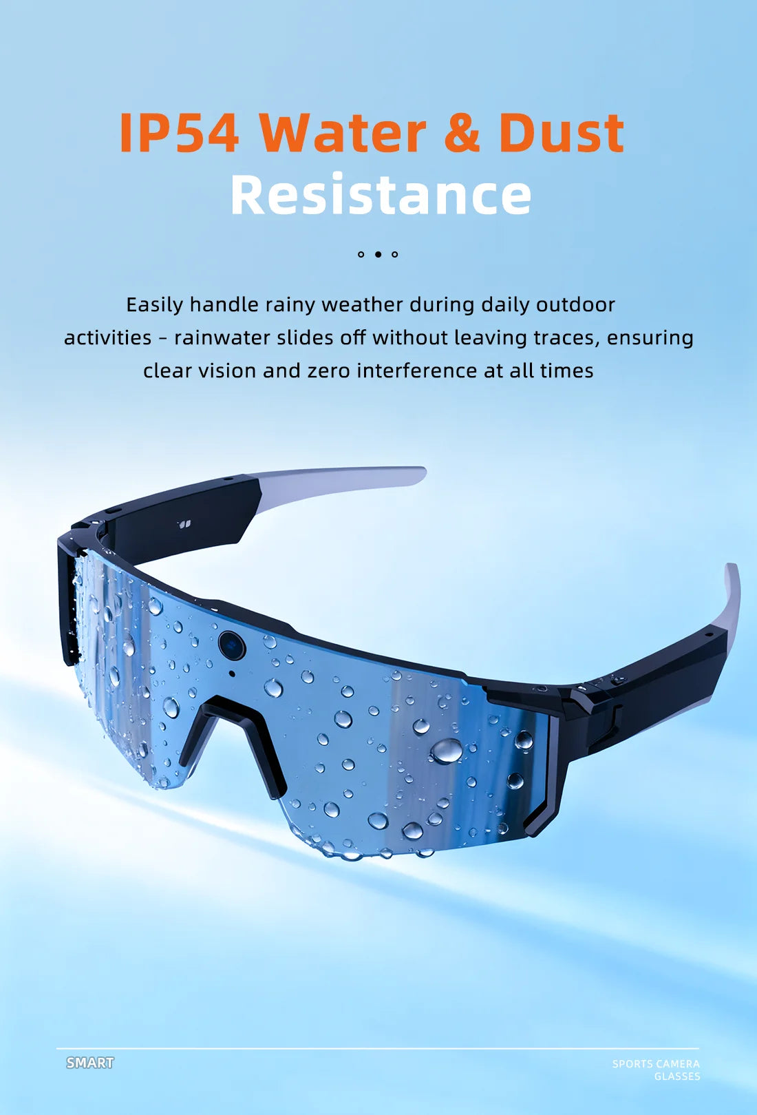 AI Voice Translate Smart Glasses 1200P Video Recording