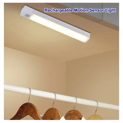 Motion Sensor Wireless LED Night Light USB Rechargeable Long Strip