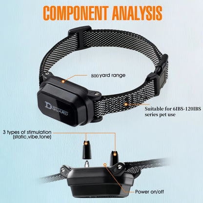 800m Digital Dog Training Collar Shock Vibration Sound