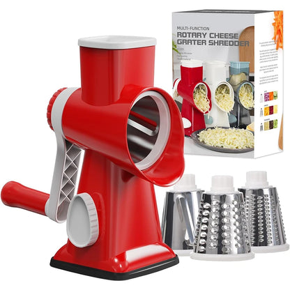 3 in 1 Rotary Cheese Grater Versatile Slicer