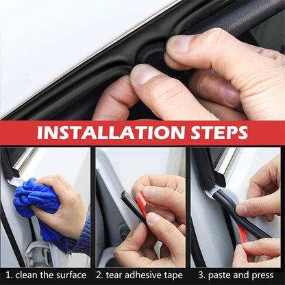 Car Door Seal Strips Noise Insulation Rubber Seals Sticker