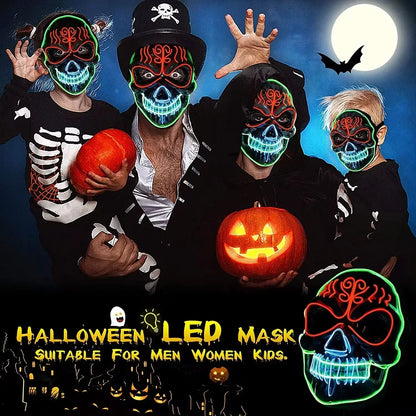 Halloween Horror Skull Head Mask Cosplay Scary Skeleton