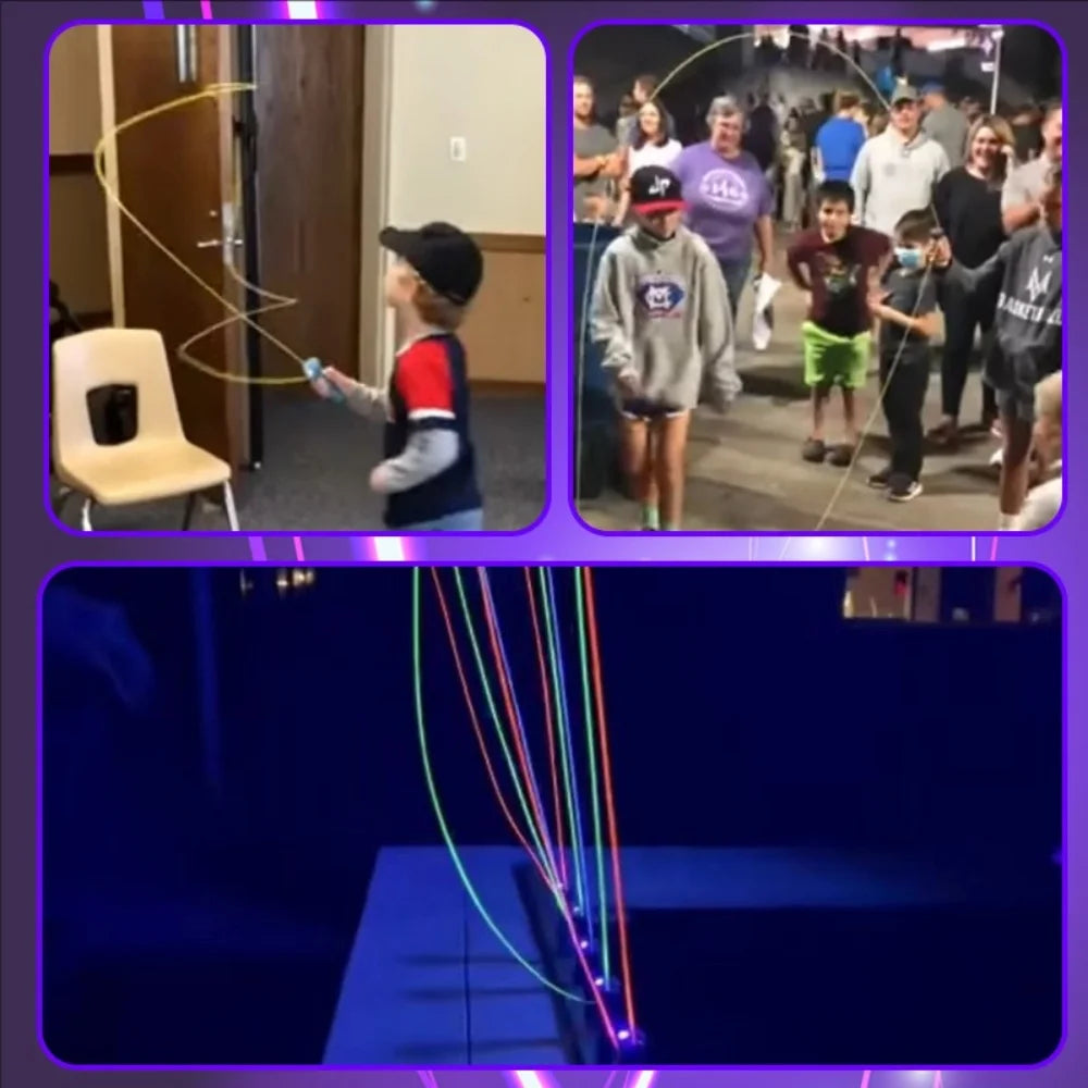 Glow-in-the-dark fun electric rope thruster children's outdoor