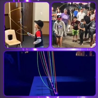 Glow-in-the-dark fun electric rope thruster children's outdoor