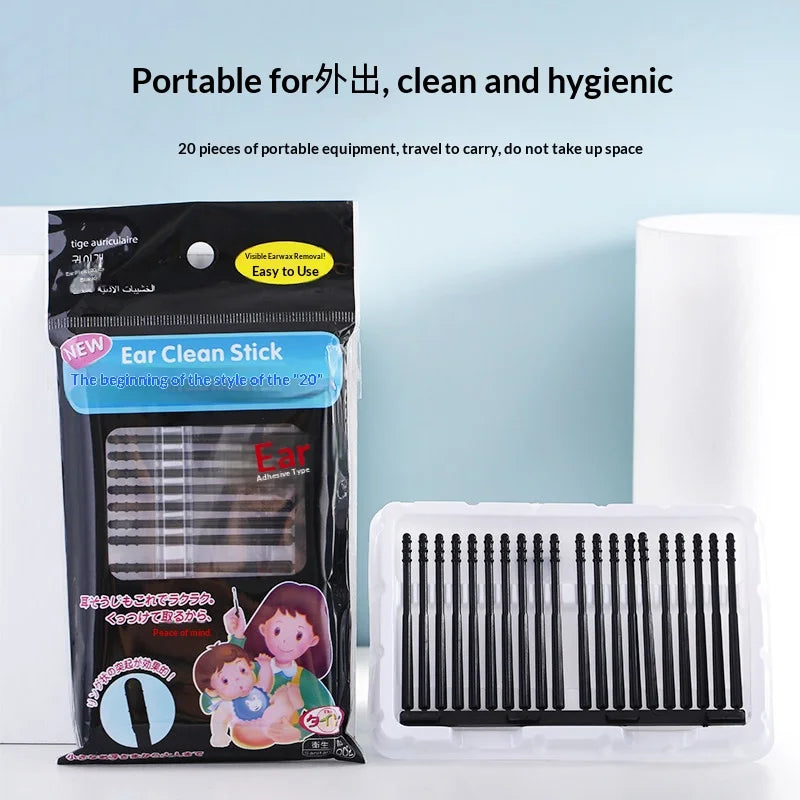 Soft Sticky Ear Wax Removal Sticks Adhesive Ear Pick