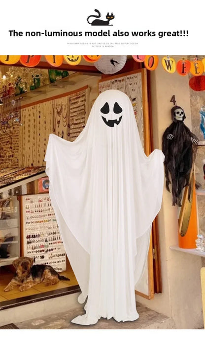 Scary Standing Ghost Glow-in-the-Dark Halloween Decoration