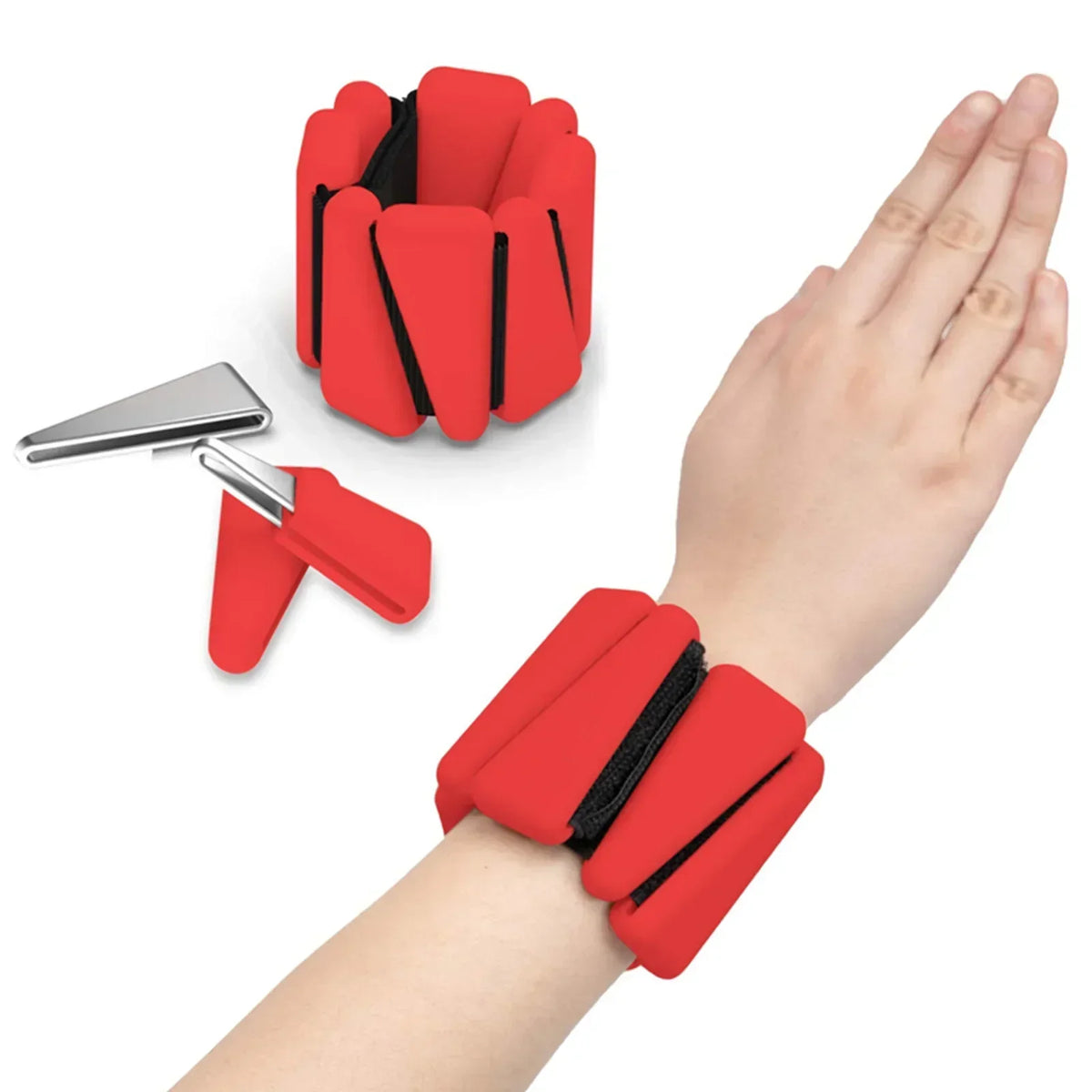 1/2lbs Wrist Weights Yoga Fitness Exercise Triangle Silicone Adjustable