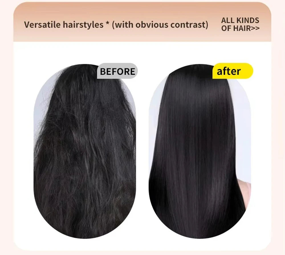Wireless Hair Straightener Brush 2 in 1, Cordless Straightening