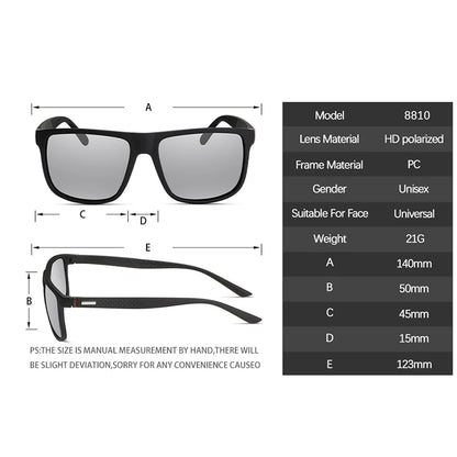 Brand Designer Men's Sun Glasses Vintage Square Sunglasses
