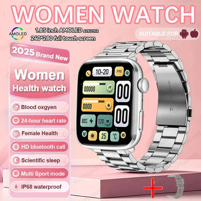 New Women Men AI Smart Diagnosis Watch HRV+PPG Blood Pressure