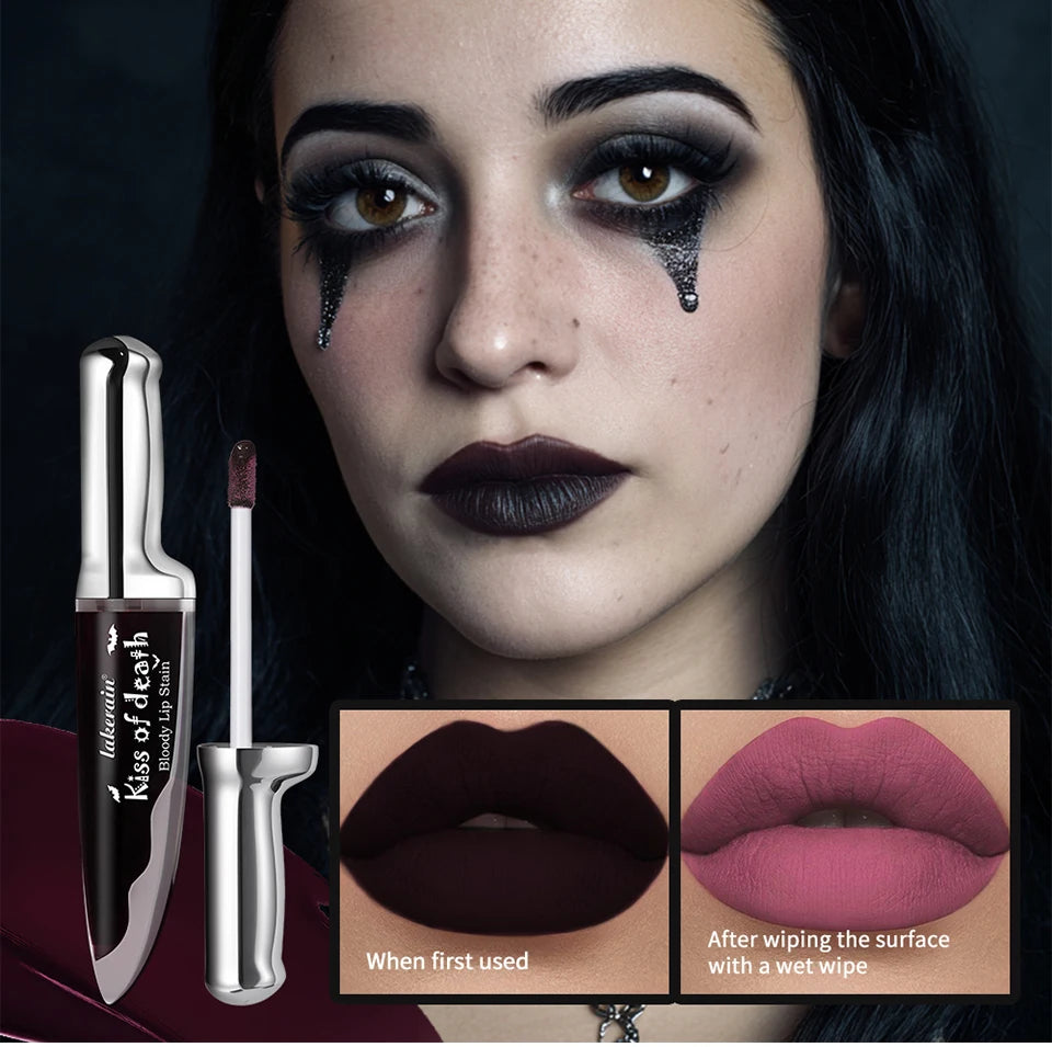 Lip Stain Kiss of Death Bloody Gothic Matte Long Lasting