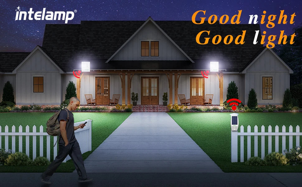 Solar Light for Outdoor Solar Lamp Sunlight Motion Sensor