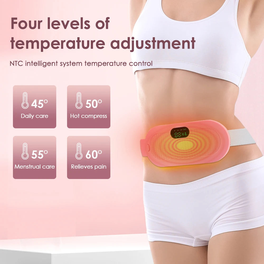 Electric Heating Pad Menstrual Cramp Massager Belt Women