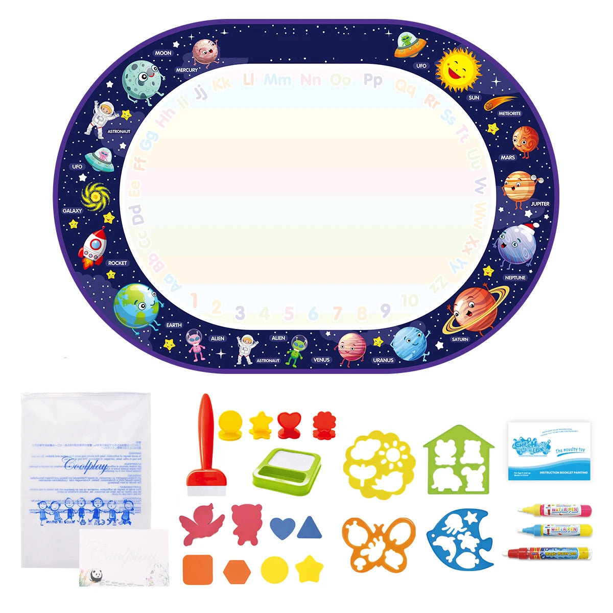 Magic Water Drawing Mat Coloring Doodle Painting Board