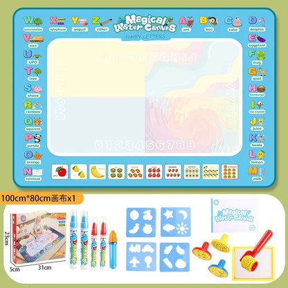 Magic Water Drawing Mat with Reusable Magic Pens