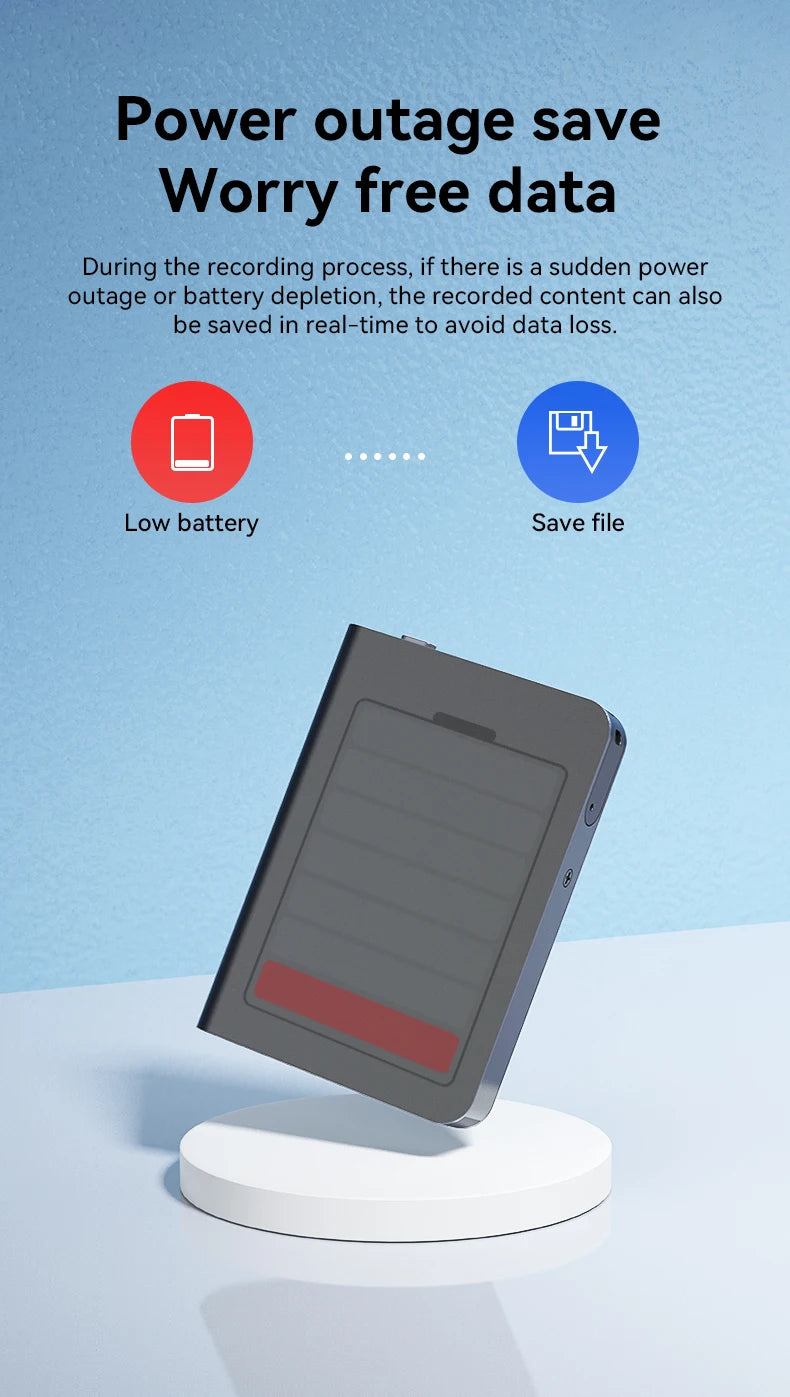 8-128GB AI ChatGPT-4 Intelligent Voice Recorder Audio App