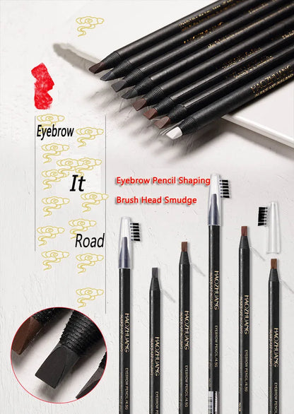 Pull Eyebrow Pencil Black Makeup High Quality Wild Line