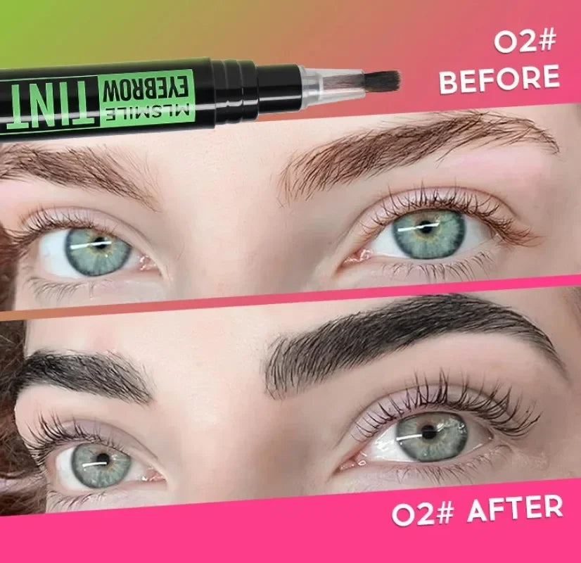 Liquid Eyebrow Dye Tint Brush Pencil Rotating Long Lasting