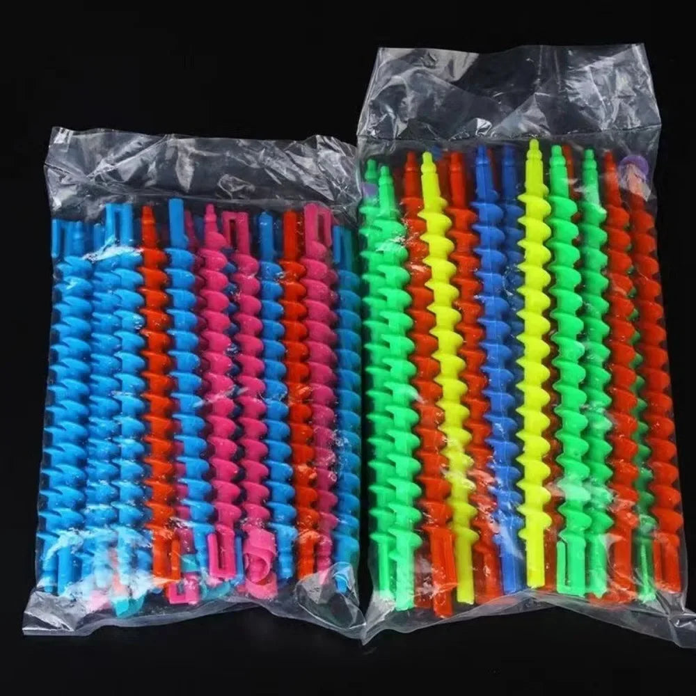 Set Heatless Curls Mixed Color Spiral Hair Styling Tools