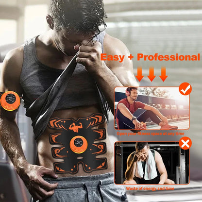 Wireless EMS Ab Trainer - Smart Muscle Stimulator for Home Fitness