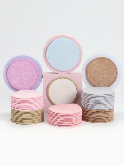 Bamboo Fiber Makeup Remover Pads Face Cleanser