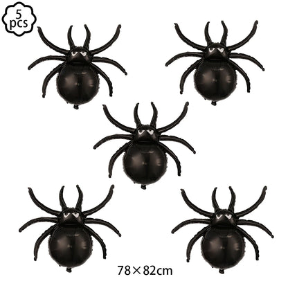 Halloween Balloon Decoration Halloween Black Spider Balloon Giant Skull Skeleton Balloon