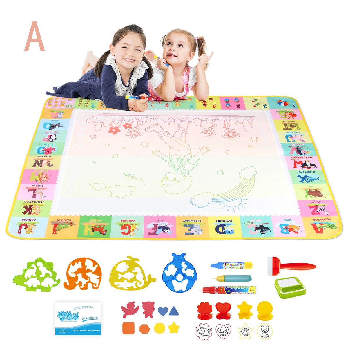 Magic Water Drawing Mat Coloring Doodle Painting Board