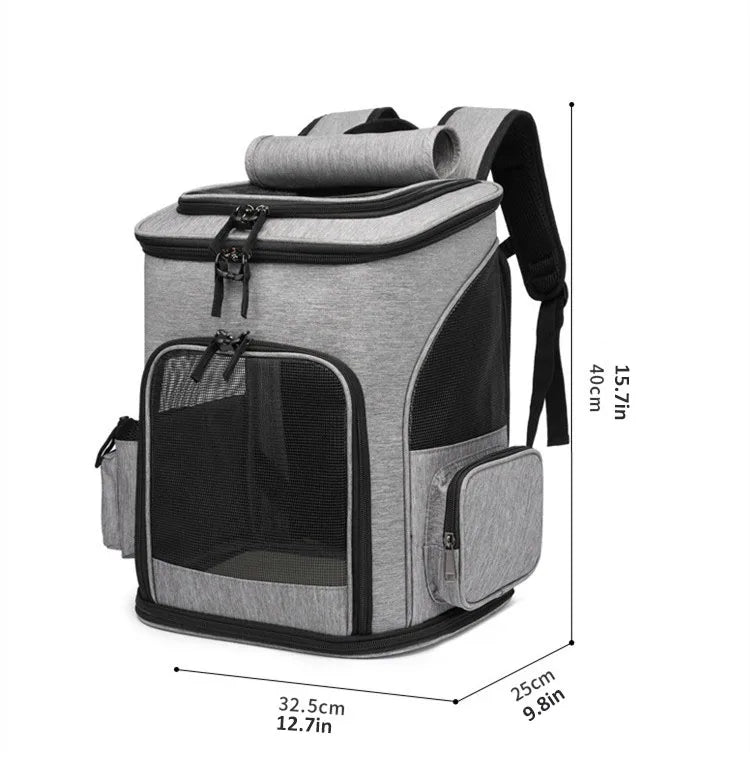 Breathable Pet Cat Carrier Backpack Foldable Pet Carrier Transport