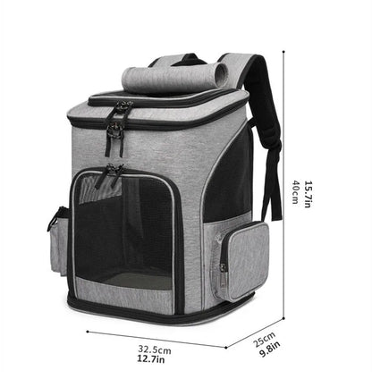 Breathable Pet Cat Carrier Backpack Foldable Pet Carrier Transport