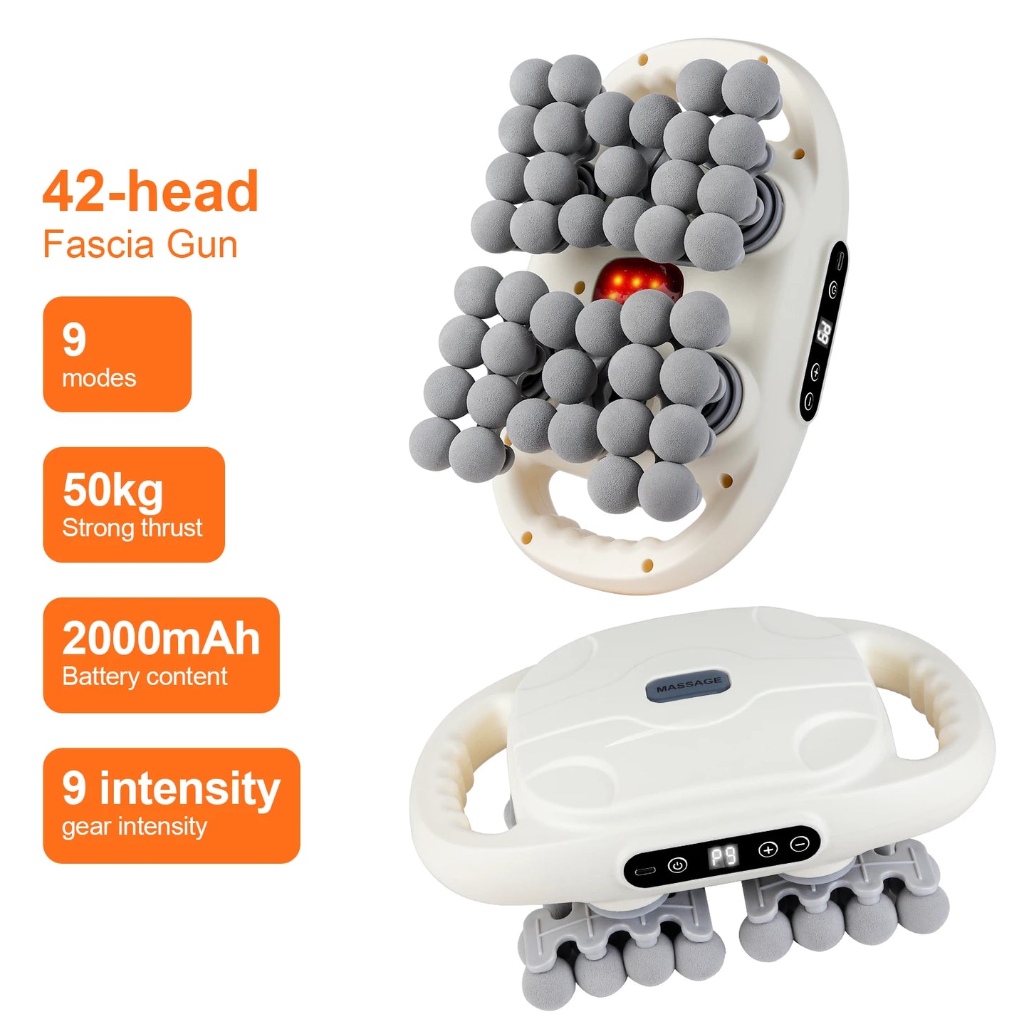 42 Heads Fascia Gun High-frequency Vibration Deep Massage