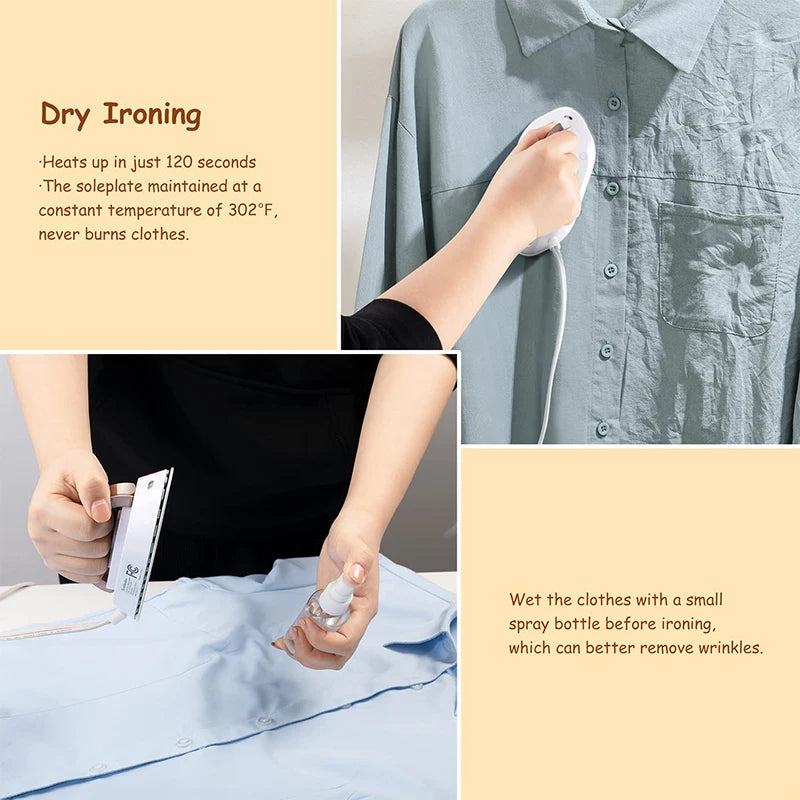 300W Electric Iron Mini Clothes Dryer Travel Dual-voltage Dryer
