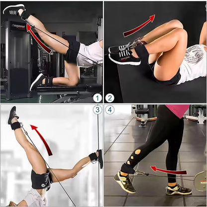 Ankle Straps Resistance Bands Set Fitness Workout Exercise